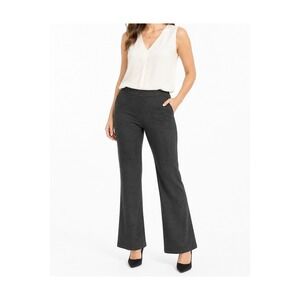 White House Black Market Legacy Wide Leg Dress Pants Sz 12 Heathered Gray Career